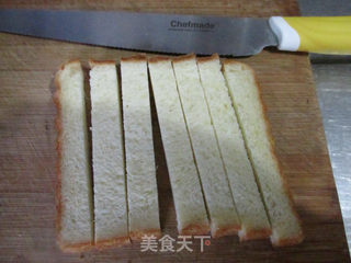 香酥面包条的做法步骤:2