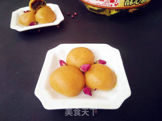 红薯黏豆包的做法步骤:7