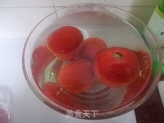 扇贝肉茄汁蝴蝶面的做法步骤：2