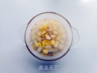 生梨荸荠白果汤的做法步骤:7