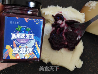 蓝莓山药西多士的做法步骤:4