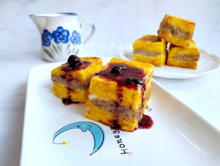 蓝莓山药西多士的做法步骤：14