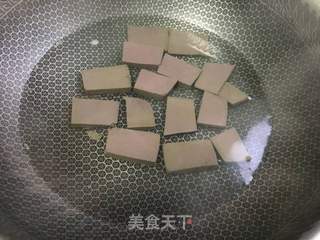 菠菜羊血汤的做法步骤:4
