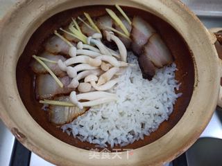 腊肉煲仔饭的做法步骤:7