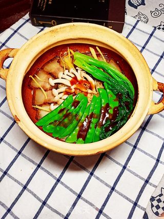 腊肉煲仔饭的做法步骤:13