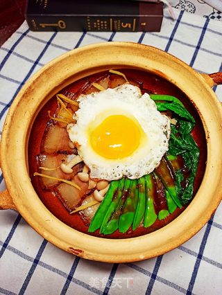腊肉煲仔饭的做法步骤:15