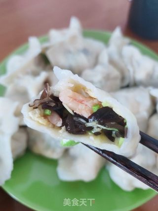 西葫芦虾仁水饺的做法步骤:16