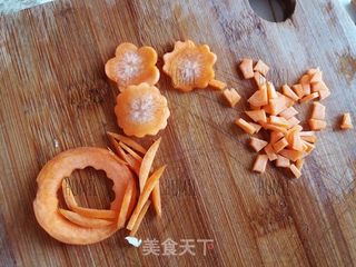 蟹味菇蒸蛋的做法步骤:2
