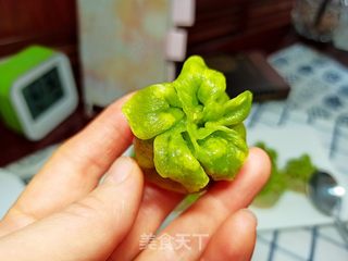翡翠蒸饺的做法步骤:15