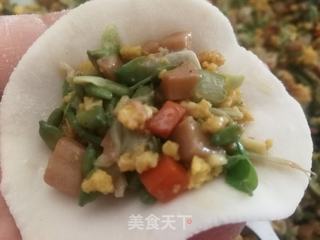槐花杏鲍菇蛋饺的做法步骤:22