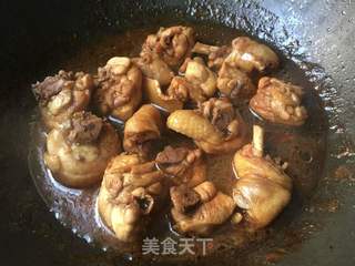 红烧鸡块素鸡的做法步骤:7
