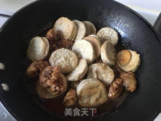 红烧鸡块素鸡的做法步骤：8