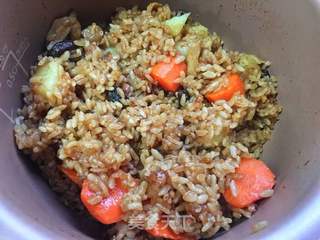 香菇鸡丁焖饭的做法步骤:15