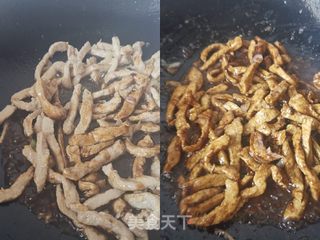 京酱肉丝的做法步骤:6