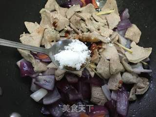 洋葱炒猪肝的做法步骤:9