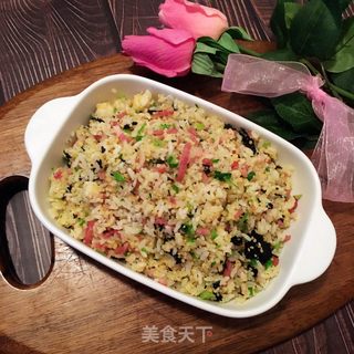 海苔培根炒饭的做法步骤：12