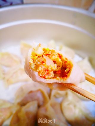 包菜鸡蛋胡萝卜烫面蒸饺的做法步骤:12