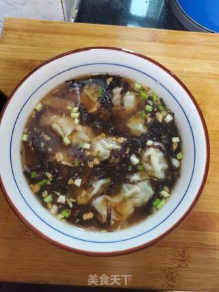 酸汤紫菜云吞的做法步骤:13