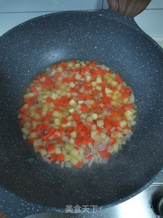 咖喱牛肉土司披萨的做法步骤:6