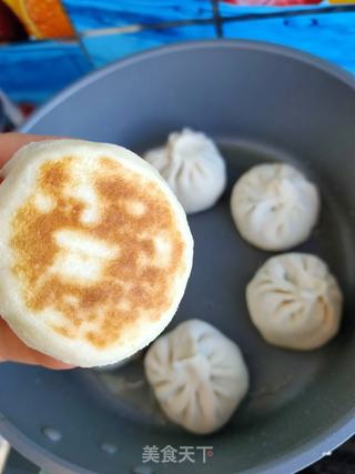 韭菜鸡蛋素馅煎包的做法步骤:12
