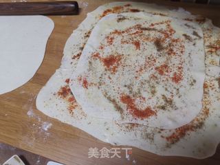 香辣千层饼的做法步骤：7