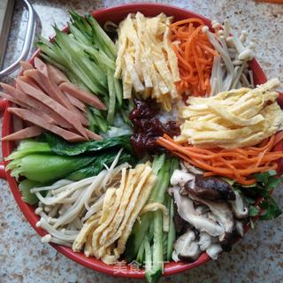 五彩食蔬拌饭的做法步骤:9