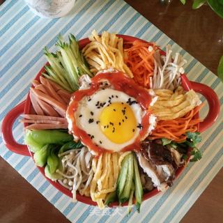 五彩食蔬拌饭的做法步骤:11