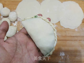 韭菜盒子的做法步骤:13