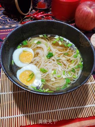 香葱鸡蛋面的做法步骤:9