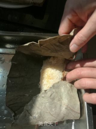 荷香糯米鸡的做法步骤:18