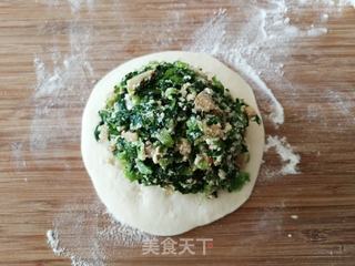青菜豆腐麦饼的做法步骤:9