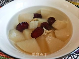 红枣百合雪梨汤的做法步骤:7