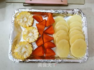 烤地三鲜的做法步骤:2