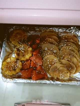 烤地三鲜的做法步骤:7