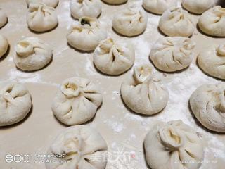 用饺子皮做的 --韭菜肉末煎包子的做法步骤:9