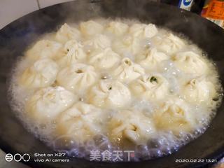 用饺子皮做的 --韭菜肉末煎包子的做法步骤:13