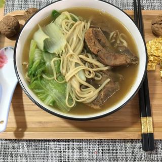 青菜老鸭汤面的做法步骤：6