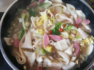 火腿生菜清汤烩面的做法步骤:13