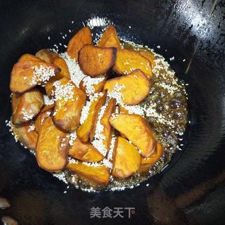 拔丝地瓜的做法步骤:10