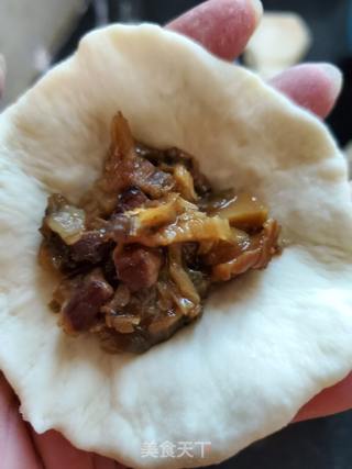 梅菜干卤肉包子的做法步骤:5