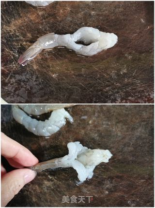 香菇虾扯蛋的做法步骤:3