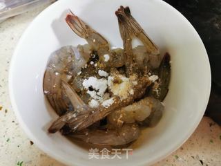 香菇虾扯蛋的做法步骤:4