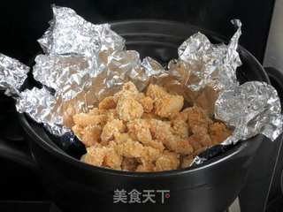 砂锅烤鸡米花的做法步骤:7