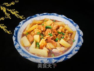 东北酸菜炖肉的做法步骤:9