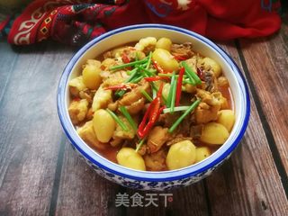 小土豆炖鸡块的做法步骤：19