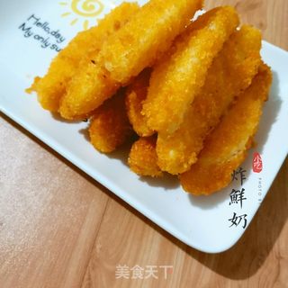 炸鲜奶的做法步骤:9