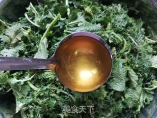 迷迷蒿蒸菜籽苗的做法步骤:4