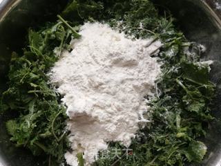 迷迷蒿蒸菜籽苗的做法步骤:5