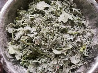 迷迷蒿蒸菜籽苗的做法步骤:6