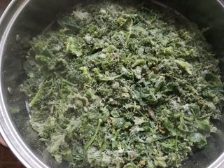 迷迷蒿蒸菜籽苗的做法步骤:8